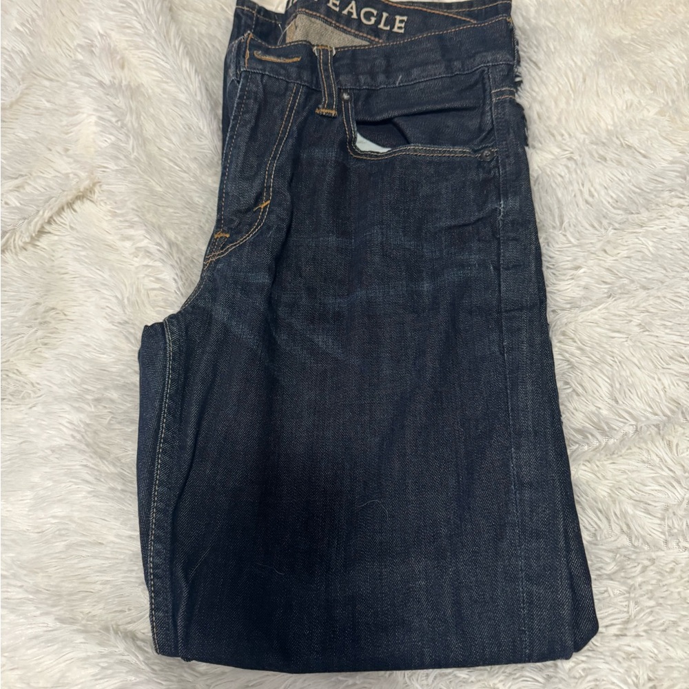 American Eagle Outfitters Blue Straight Jeans